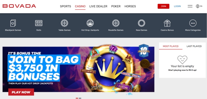 Bovada Welcome Bonus